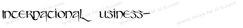 International Business字体转换